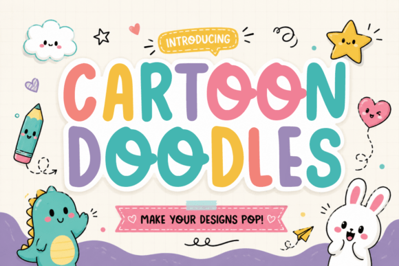 Download Cartoon Doodles - Premium Bundle