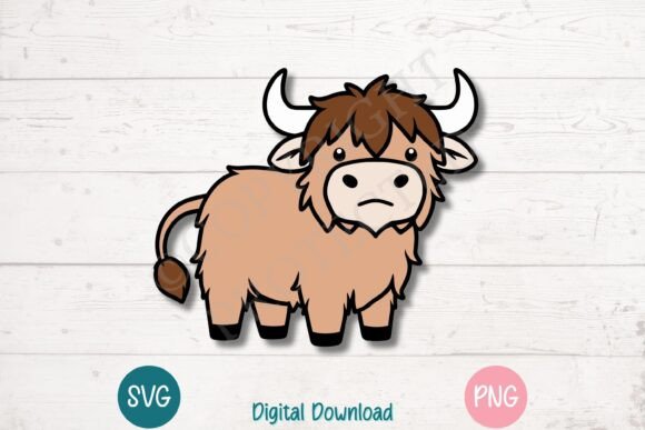 Download Cartoon Highland Cow Bundle - Cartoon Collection