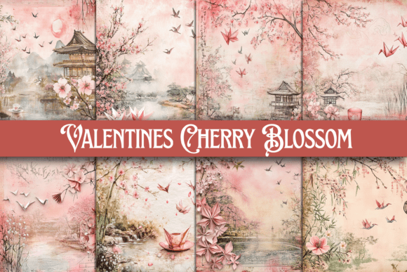 Download Valentines Cherry Blossom Junk Journal - Junk journal Collection