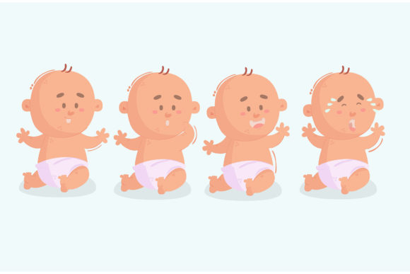 Download Cartoon Baby Toddler Illustration - Cartoon Collection