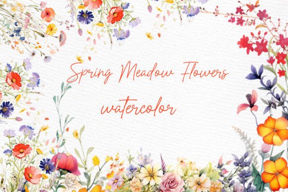 Download Wild Floral Clipart Watercolor Flowers - Wild floral clipart Collection