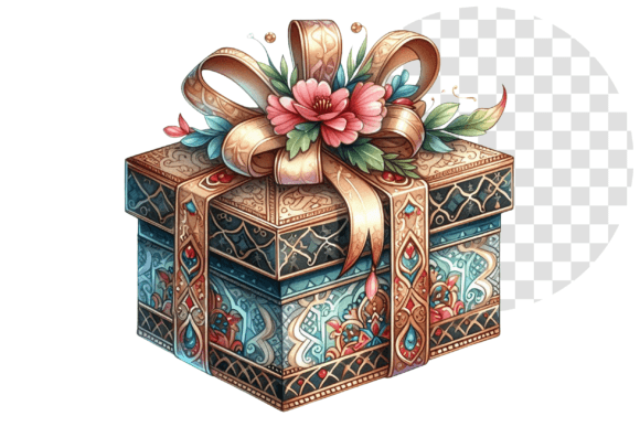 Download EidJoy Watercolor Gift Box Clipart - Premium Resources