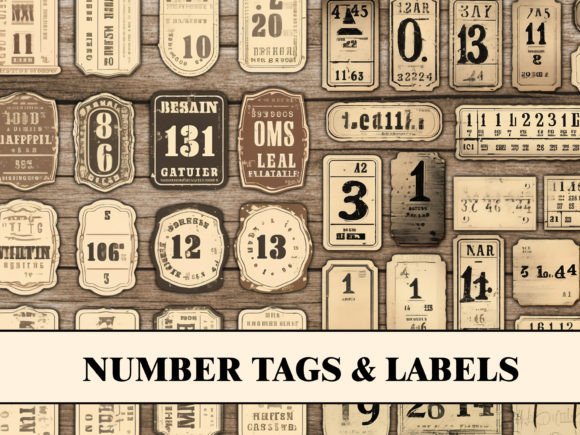Download Vintage Tags Labels Junk Journal Kit - Junk journal Collection